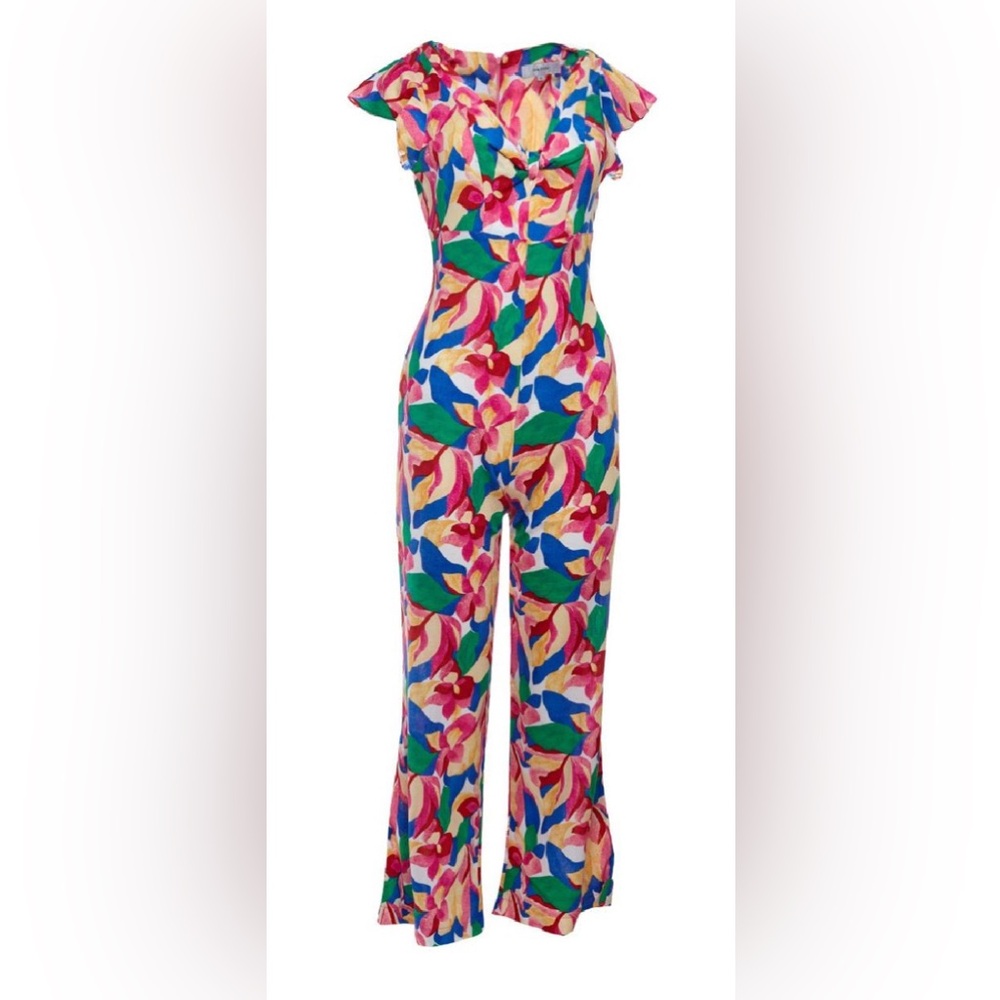 Jumpsuit Ann Miller rayon/linen size 30 USA M